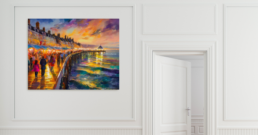 Festive Pier Lights: An English Night